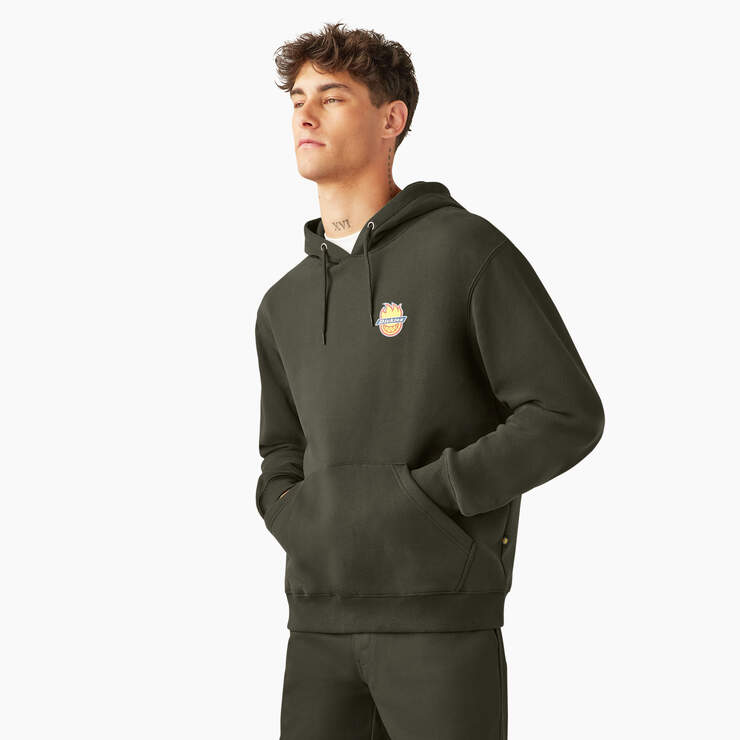 Dickies DKS X Spitfire Hoodie Olive Green