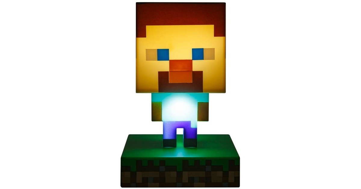 PaladoneMinecraft: Steve Icon Light verlichting  (Houtkleur)