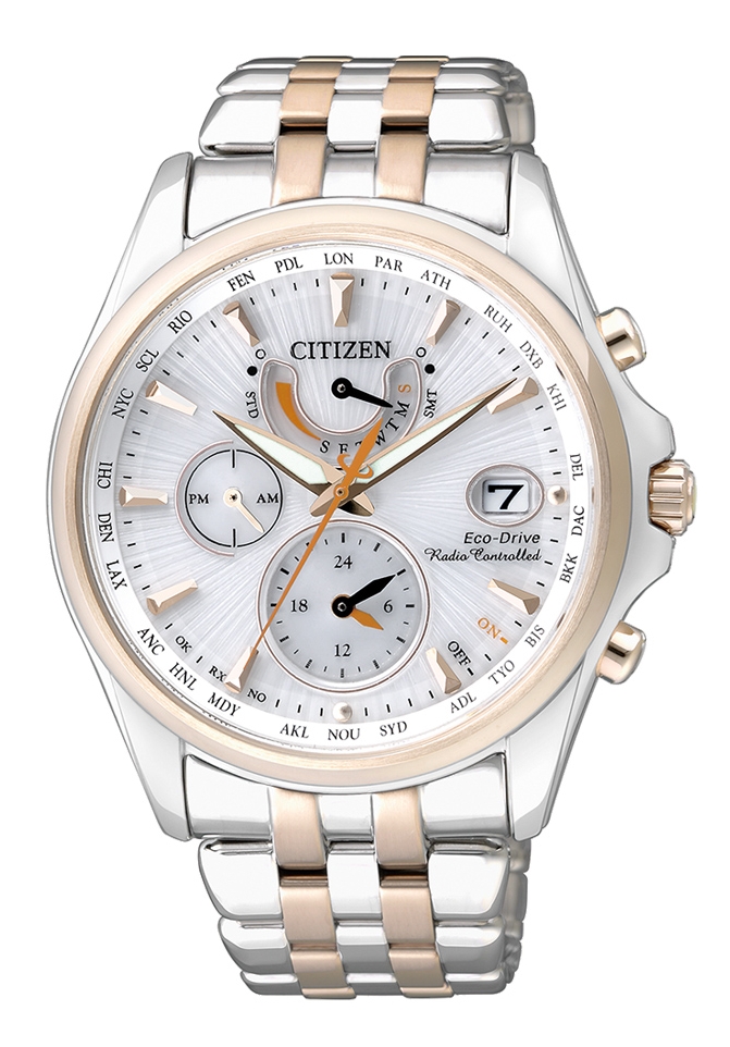 Citizen Eco Drive Damenuhr Funk Weiß FC0014-54A