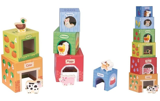 Stapelspielzeug »Spielba Holzspielwaren mit Holztieren«