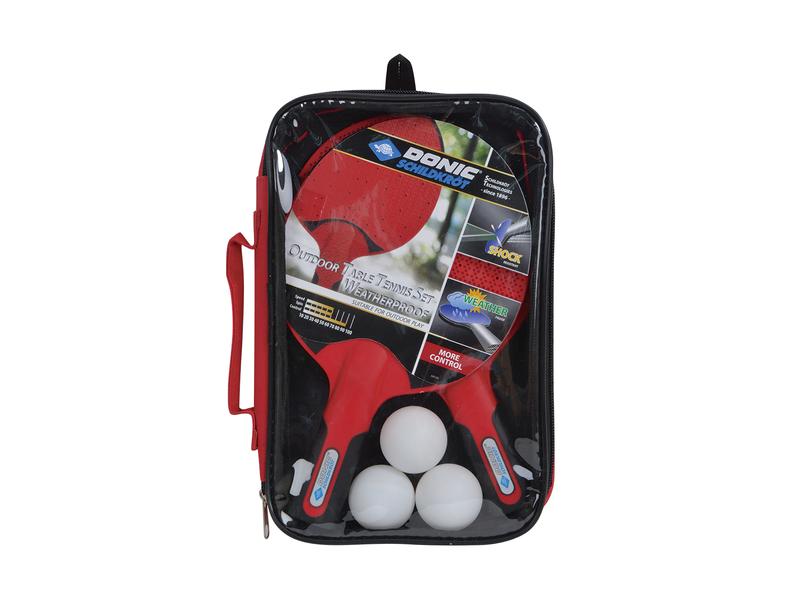 DONIC Schildkröt Tischtennis Set Outdoor Tischtennis-Schläger-Set für Freizeitspieler