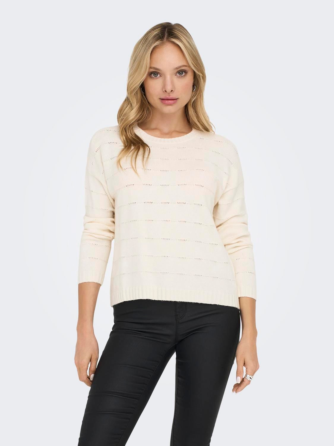 ONLKATIA Strickpullover Whitecap Gray