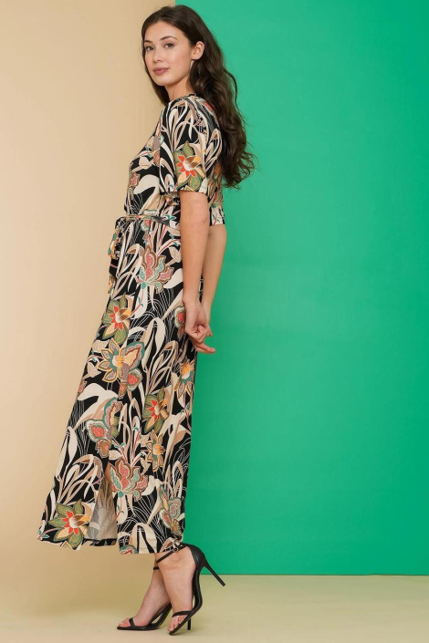 Geisha zwarte dames jurk