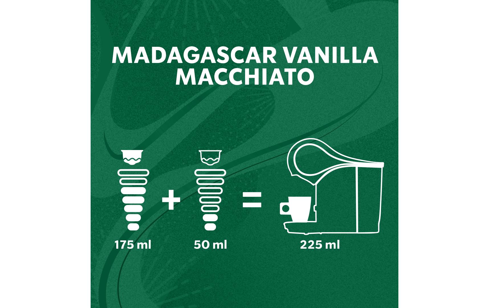 Kaffeekapseln Madagascar Vanilla Macchiato 6 PortionenKaffeekapseln für Nescafé Dolce Gusto Maschinen