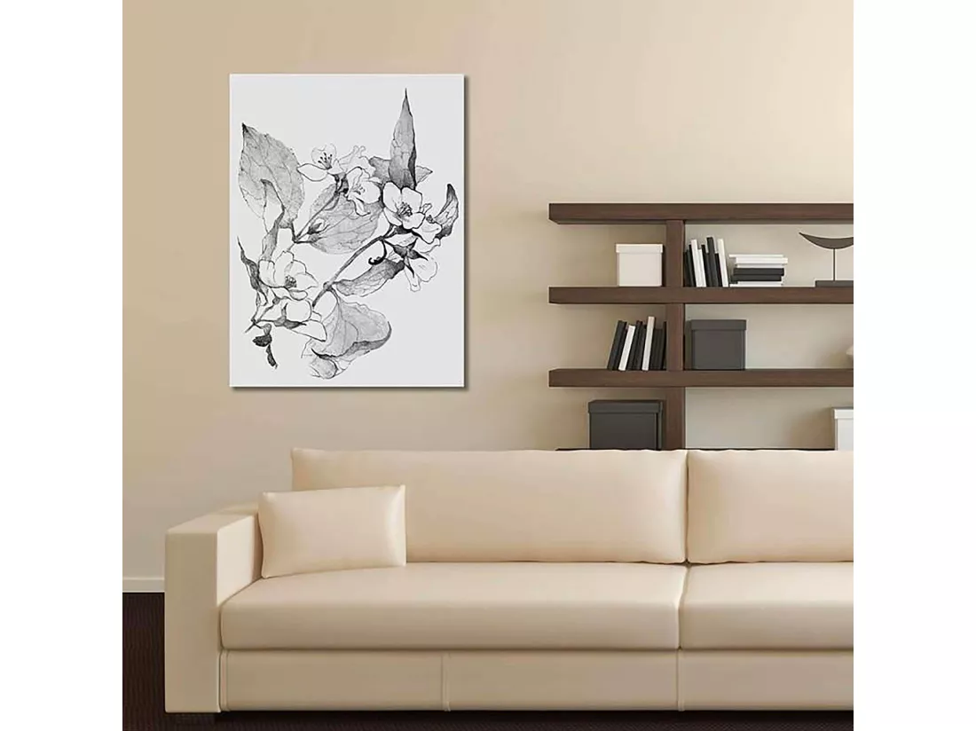 Tableau branches en fleurs - 70 x 100 cm