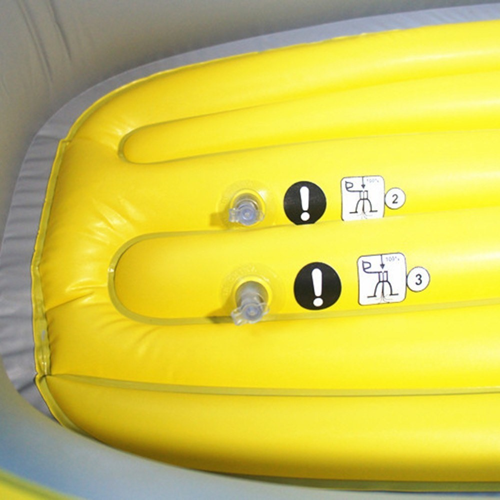 (175x100cm) Aufblasbares Schlauch Boot Wasserfahrzeug Portables Fischerboot - Gelb