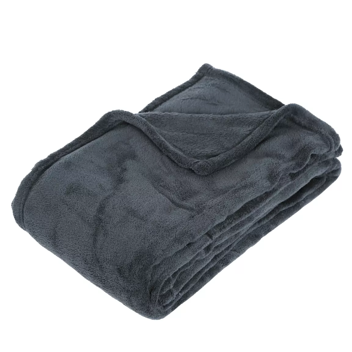 Plaid doux (180 cm) Tendresse Gris anthracite