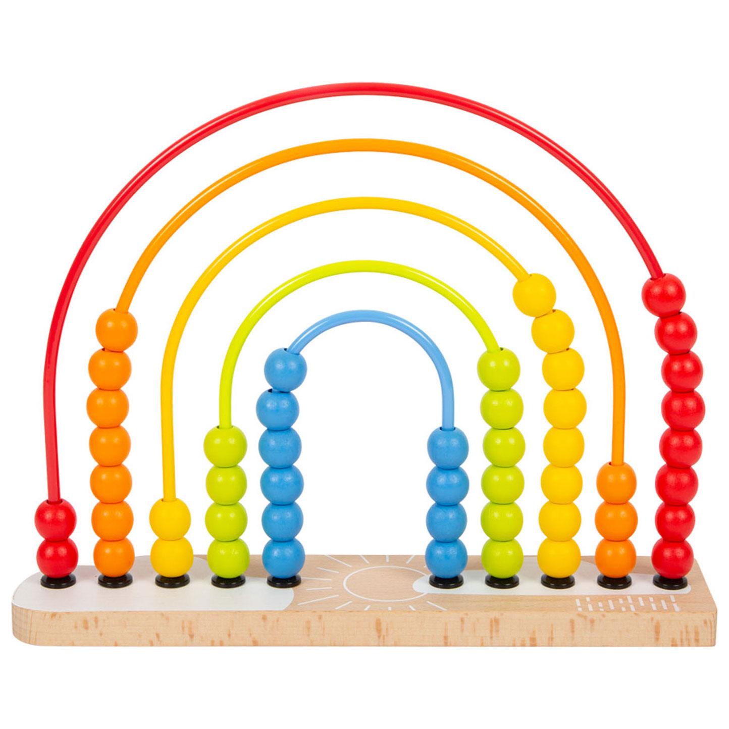 Small Foot-Houten Motoriekspiraal Regenboog