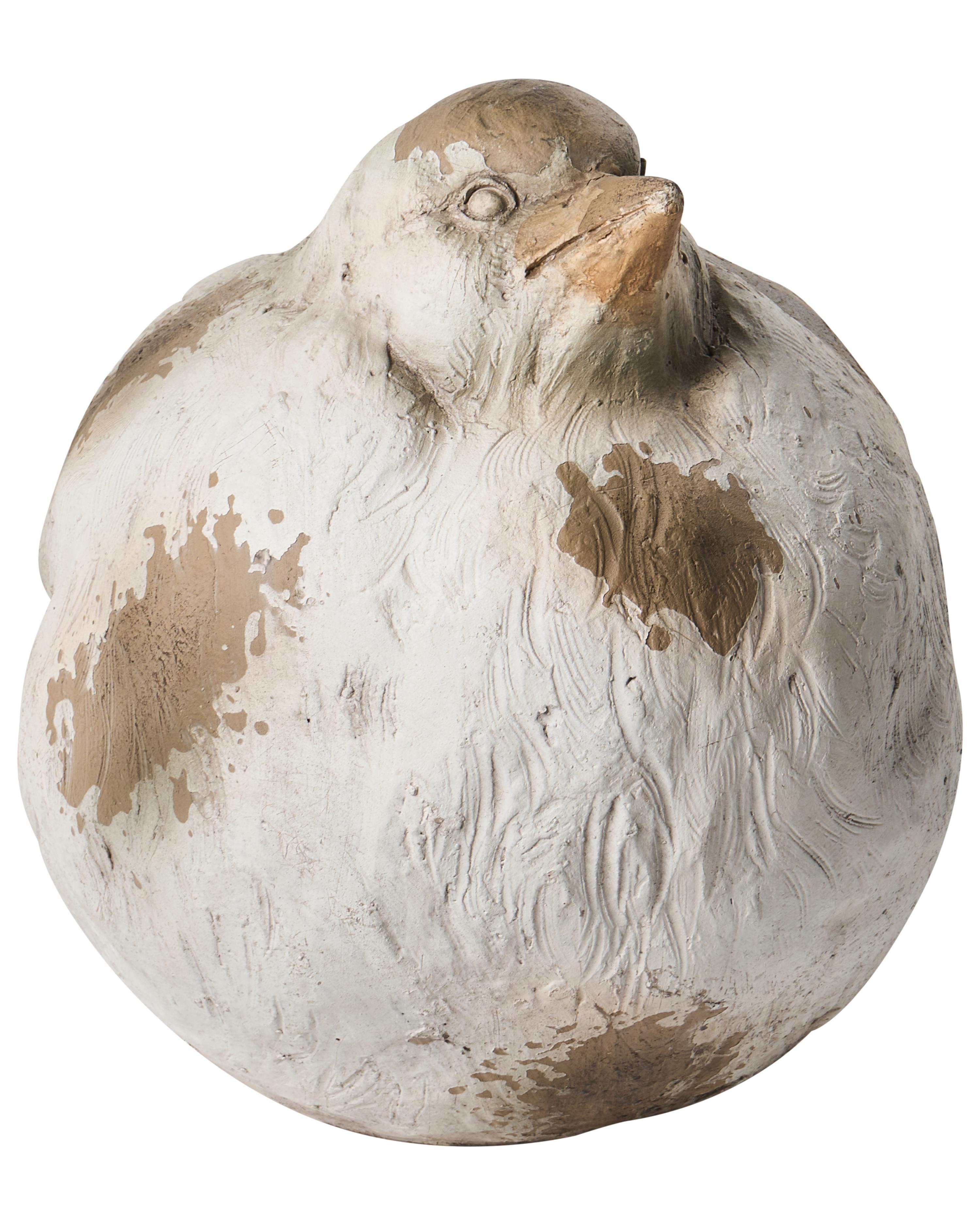 Set van 3 tuinbeelden ANGHIARI Vogel Beige