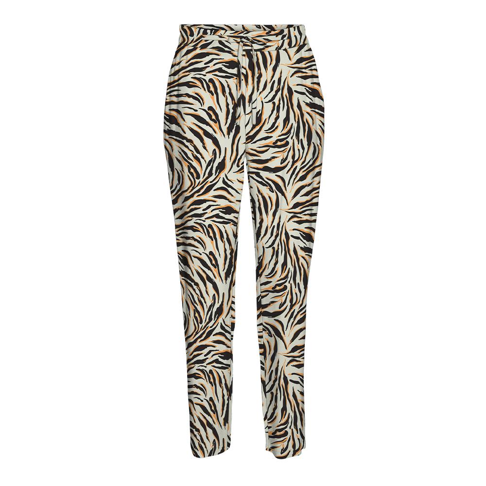 Vero Moda Pantalon fluide Noir/Beige Femme Vero Moda Easy Joy