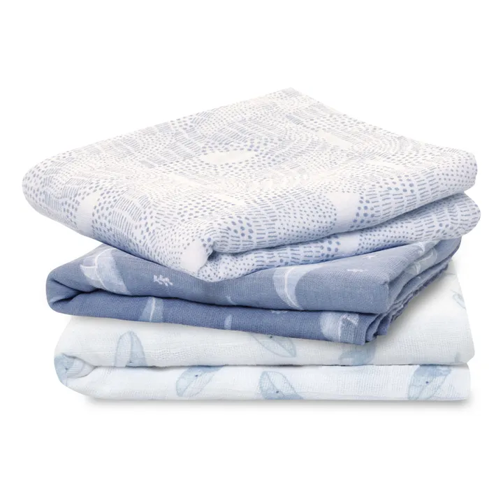 aden + anais Musy langes Oceanic - Set de 3 | Bleu