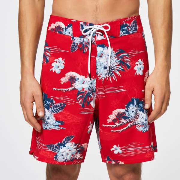 Boardshort OAKLEY TROPICAL BLOOM 18 BOARDSHORT REDLINE HAWAI