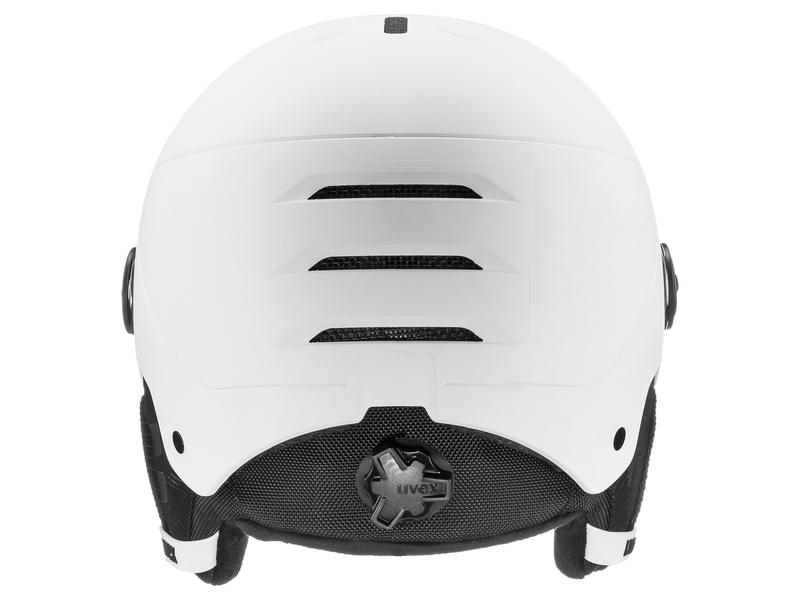 uvex Helm Rocket Jr. Visor White-Black Mat, S Kinderhelm mit Visier