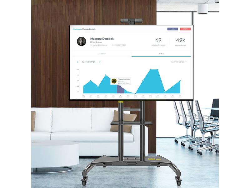 Audioraq TV-Trolley ECO  1381 Schwarz Audioraq TV Stand Eco  1381