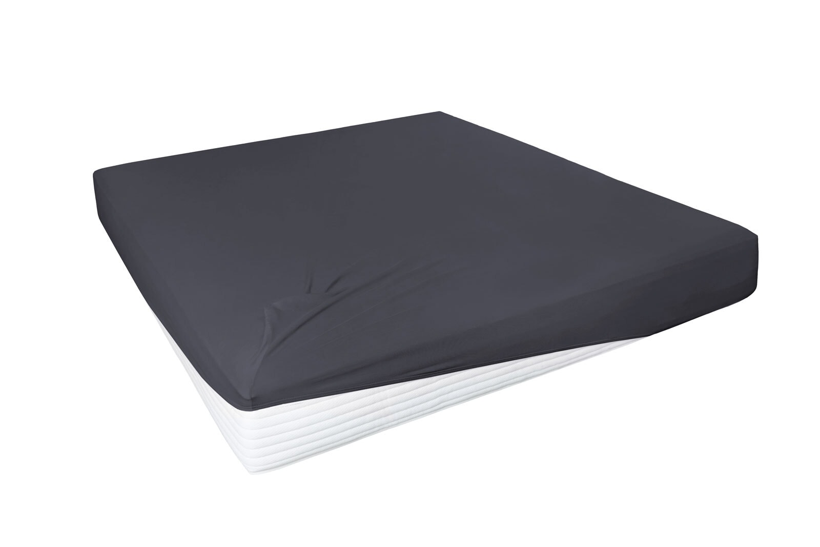 Vario Spannbetttuch Stretch Elasthan-Feinjersey 140 x 200-160 x 220 cm anthrazit