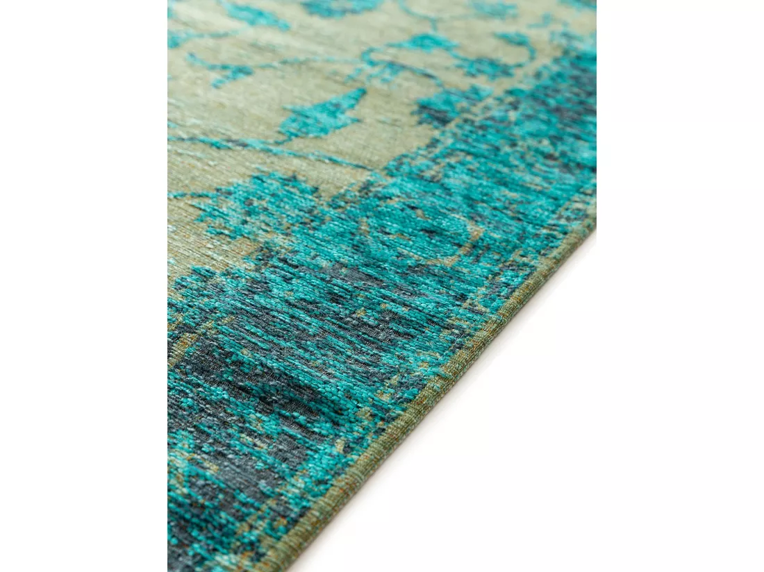 Tapis de couloir Frencie Turquoise 80x250 cm