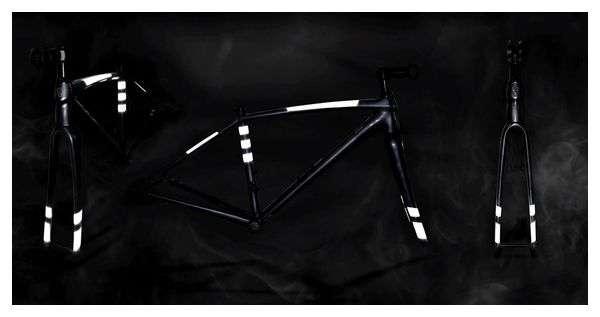 FRAME FLASH 2.0 Black Rainbow | Réflecteurs pour cadre de vélo