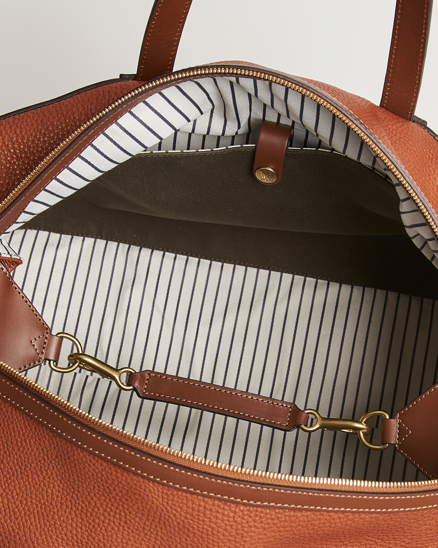 Mismo Tour Pebbled Leather Weekendbag Tabac/Cuoio