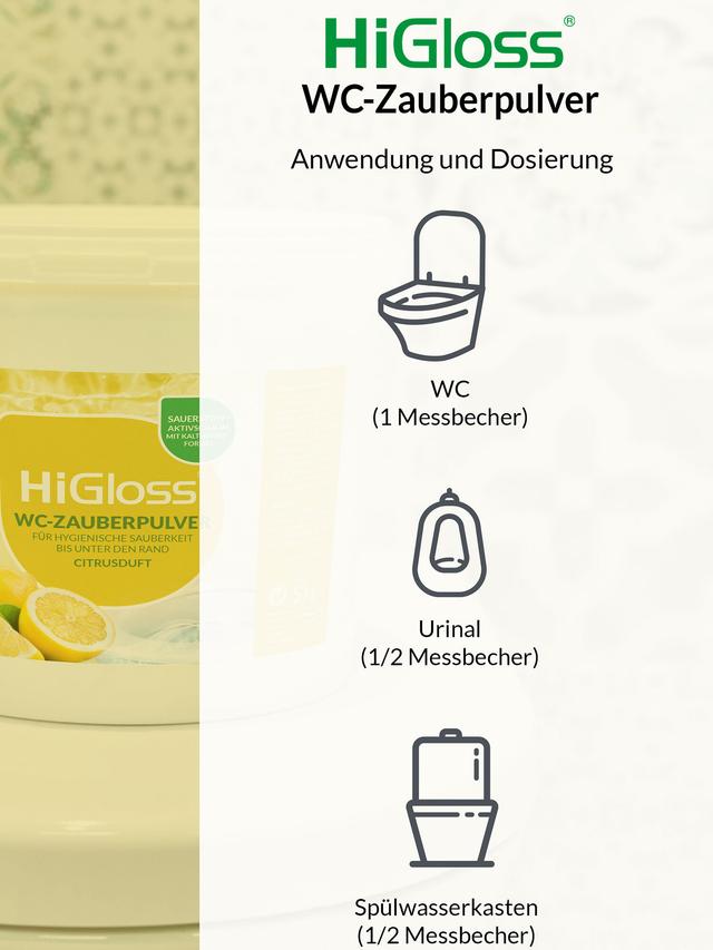 WC Zauber Pulver 5 kg mit Schmutzfinder
