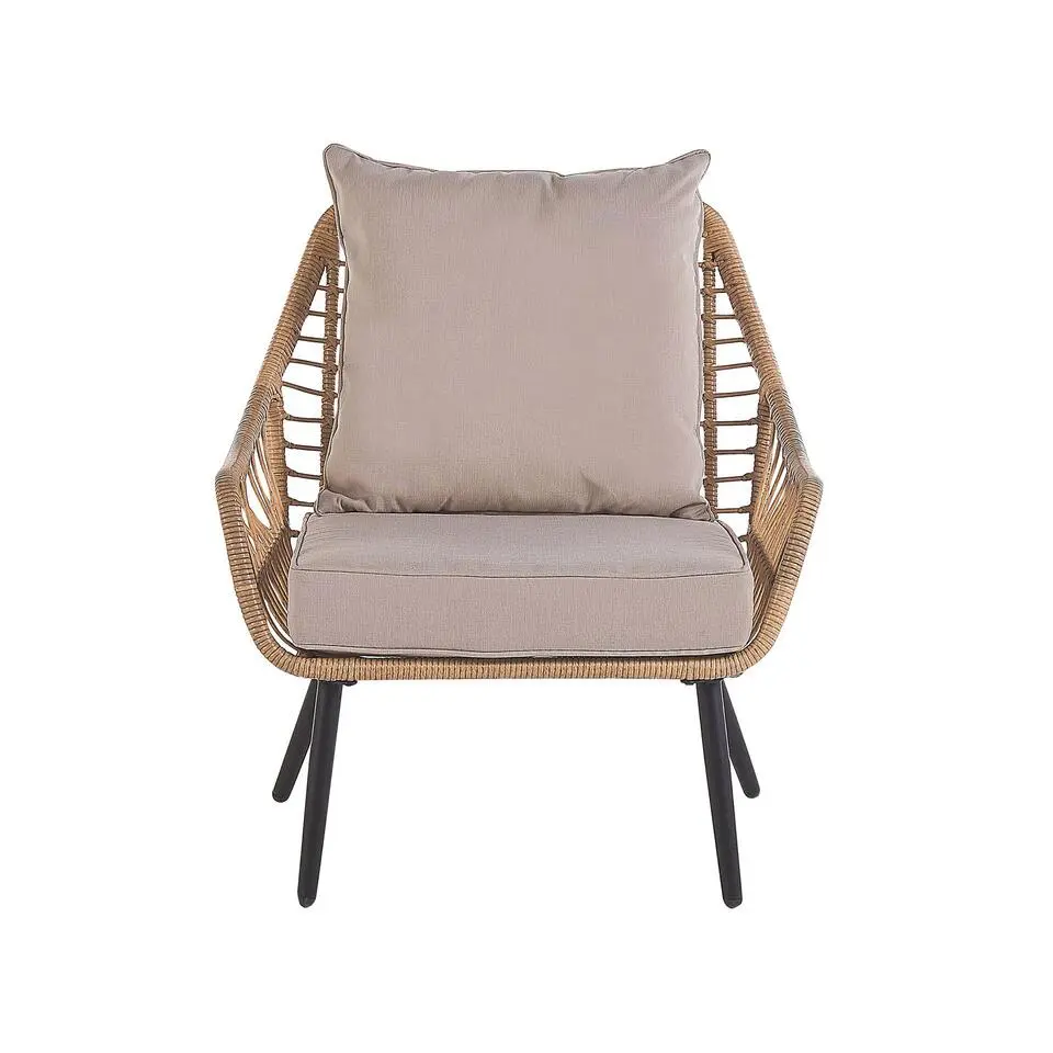 LAURETO - Bistroset voor 2 - Natuurlijk - PE rotan