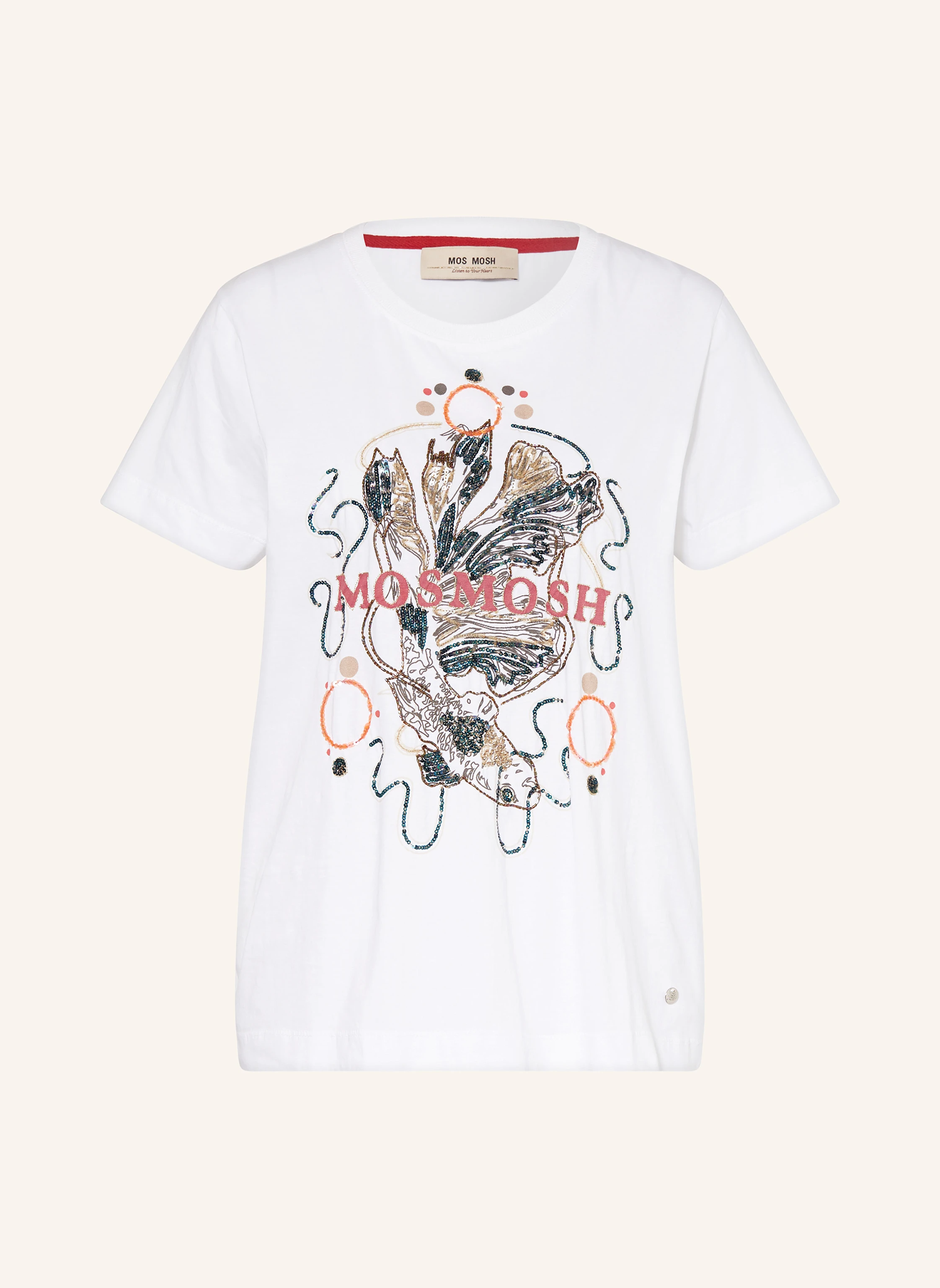 MOS MOSH T-Shirt MMHALLIN mit Pailletten