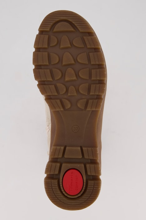 Leder-Boots, Tamaris Comfort, Haken-Schnürung, Weite H