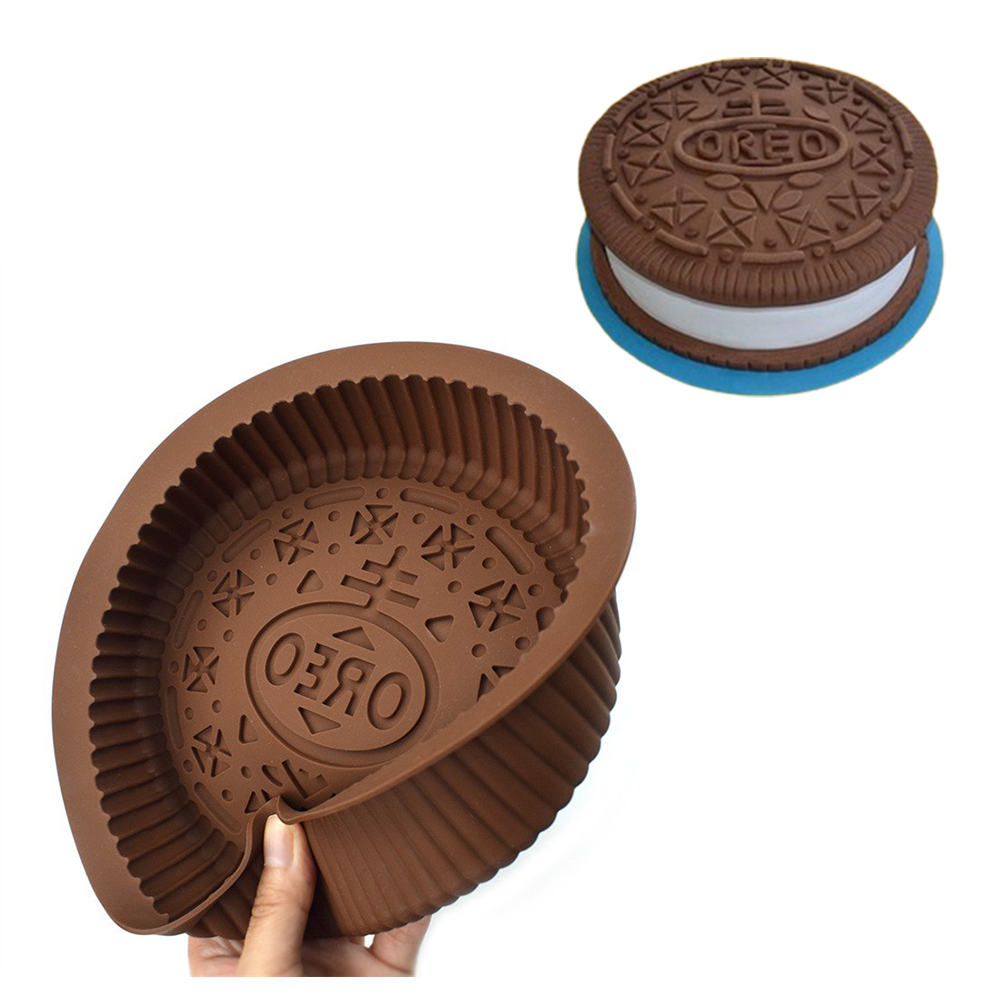 (Ø15cm) Silikon Kuchenform Flexible Torten Backform mit Anti-Haft Beschichtung - Doppelkeks
