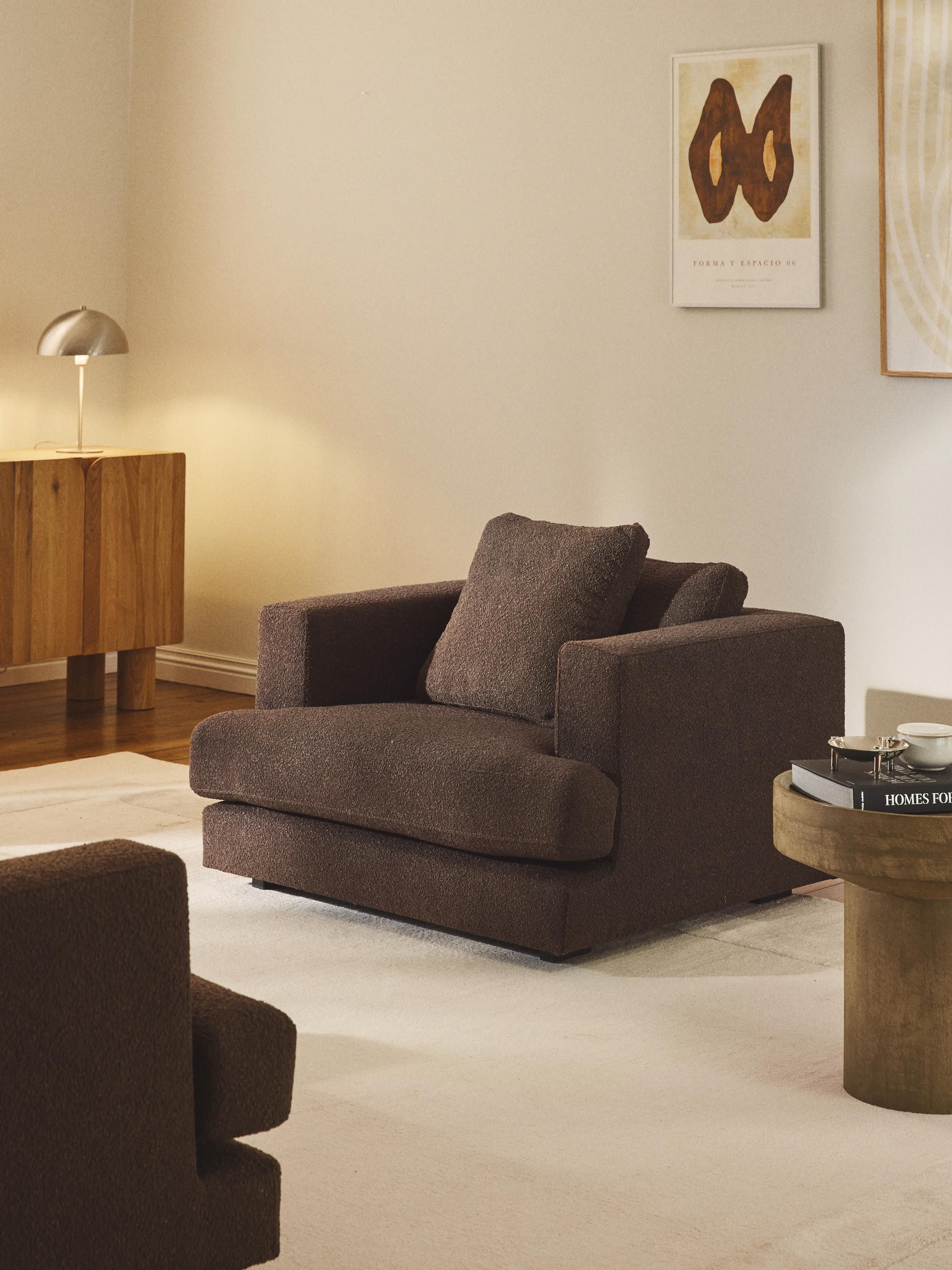Bouclé fauteuil Tribeca