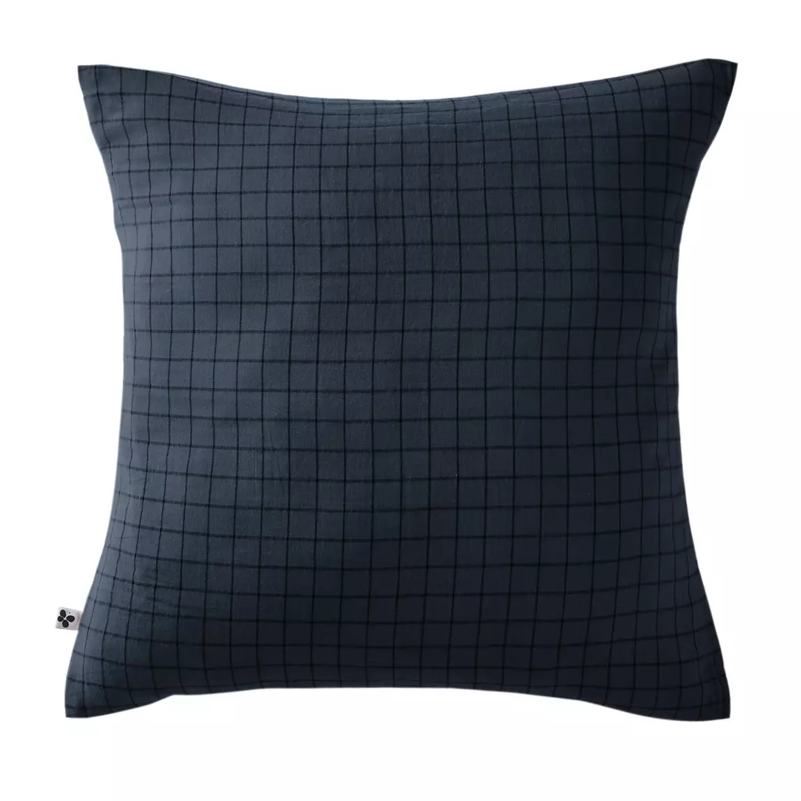 Taie d'oreiller carrée gaze de coton (60 x 60 cm) Gaïa Mix Bleu nuit