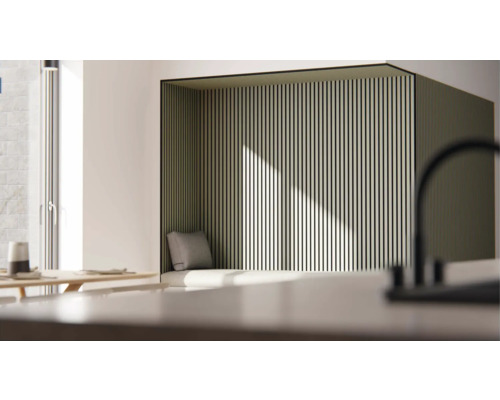Fjordwall akoestisch paneel linoleum olijf 2400 x 600 x 20 mm