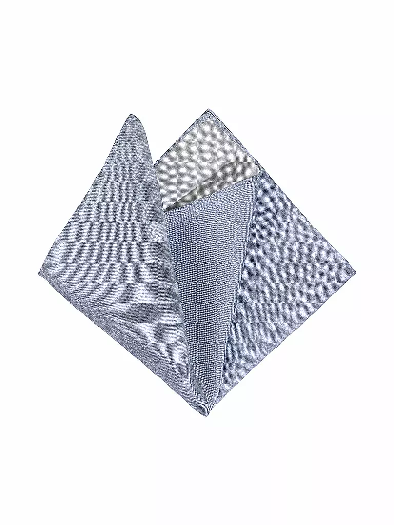 PROFUOMO Seiden Stecktuch  blau