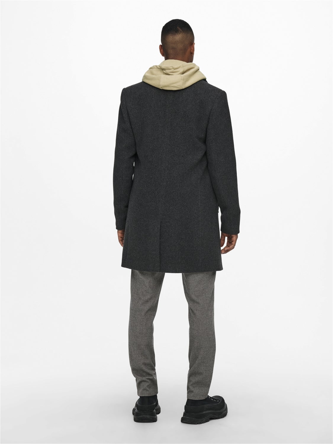 ONSJAYLON Mantel Dark Grey Melange