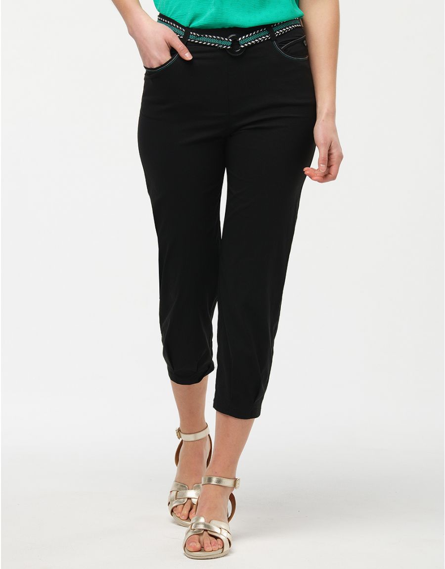 Jegging noir ceinture