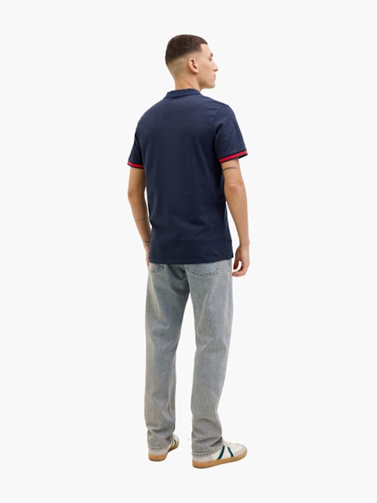 JACK & JONES Polo-Shirt Blau