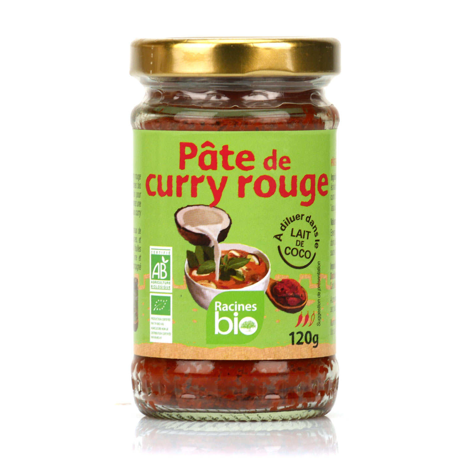Pâte de curry rouge bio