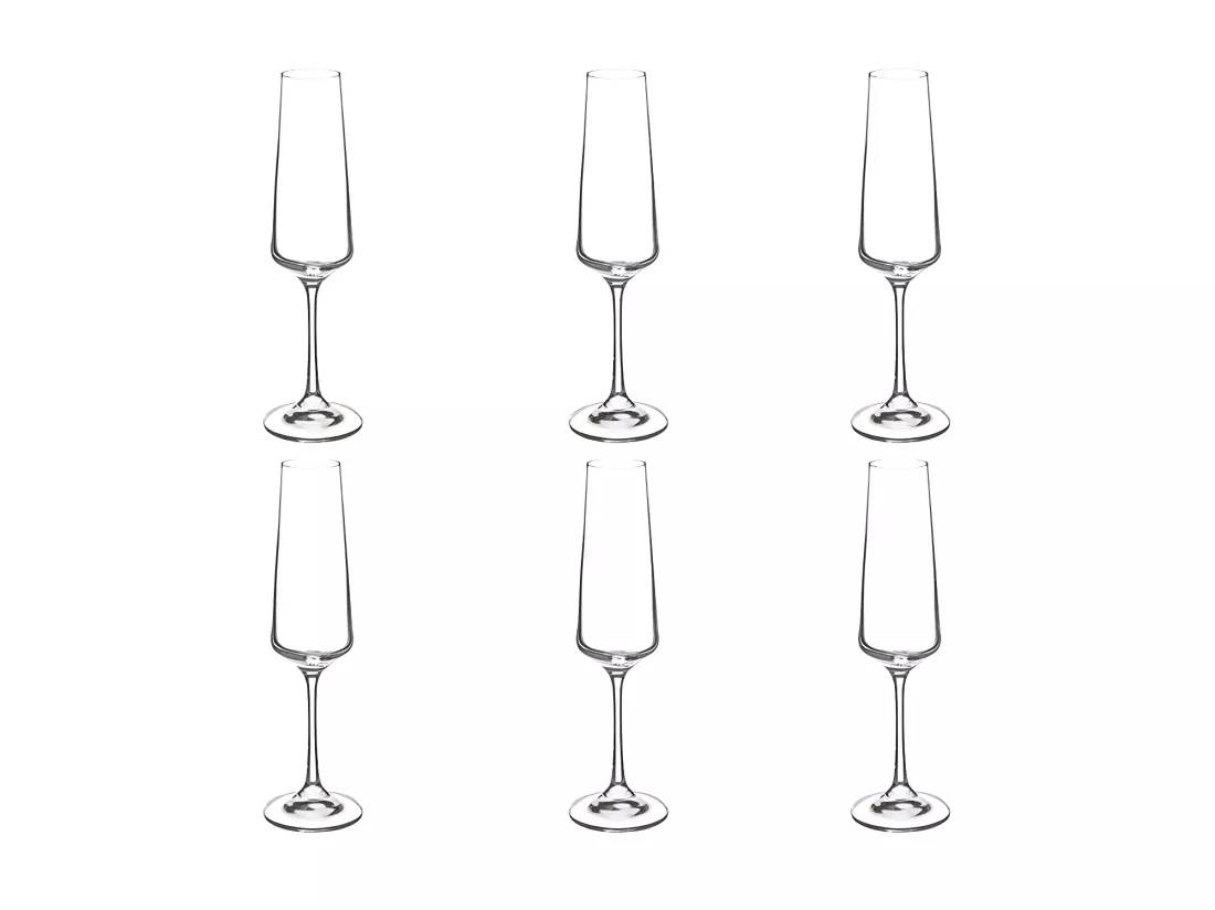 Lot de 6 Flûtes à Champagne 