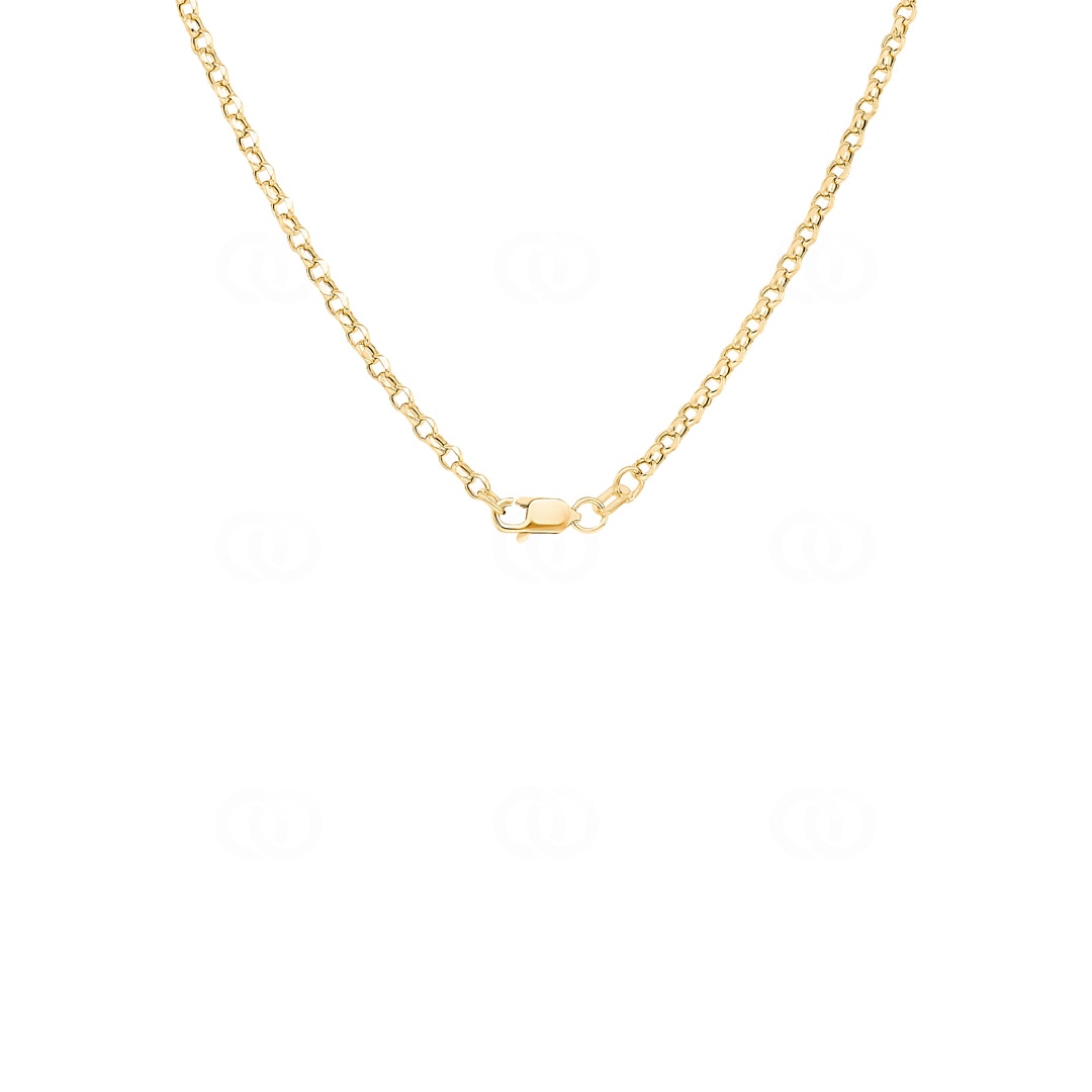 2.4mm Erbskette 750/18 K Gelbgold