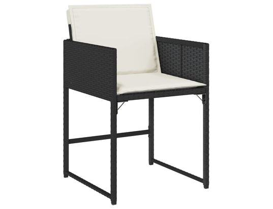 VIDAXL - Ensemble table et chaises Ensemble à manger de jardin 13 pcs coussins noir résine tres...