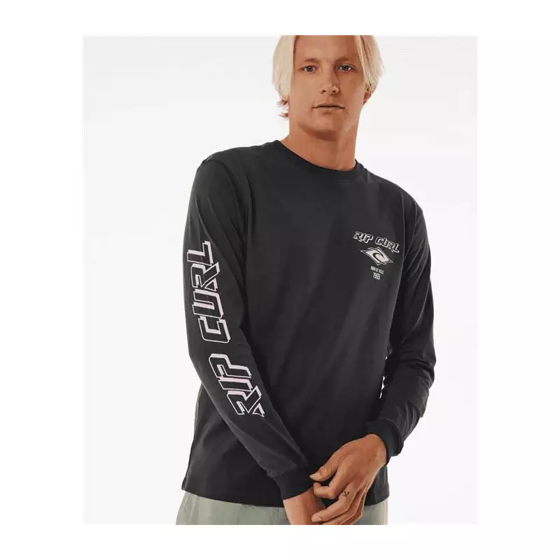 Teeshirt RIPCURL Fade Out Icon L/S Tee Black/Purple