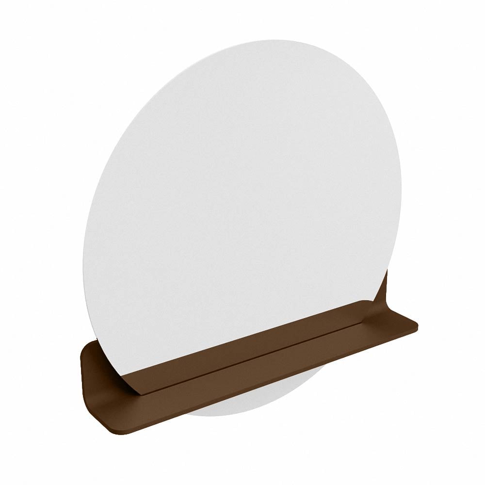Mondiaz Spot spiegel rond Ø70cm met planchet rust