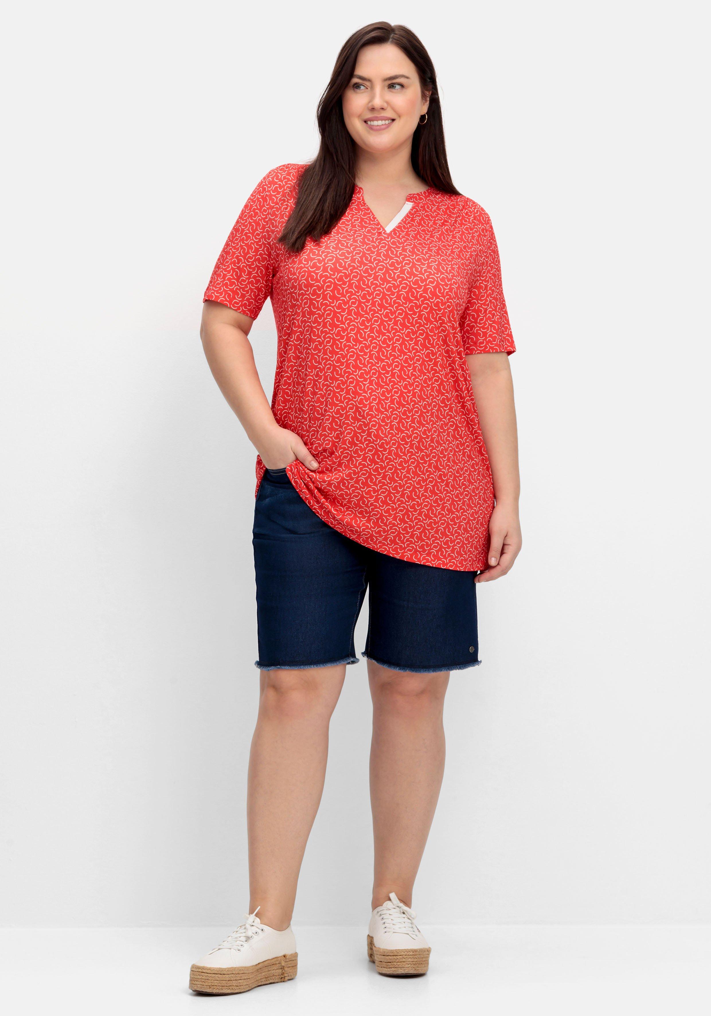 Longshirt mit Grafik-Alloverprint
