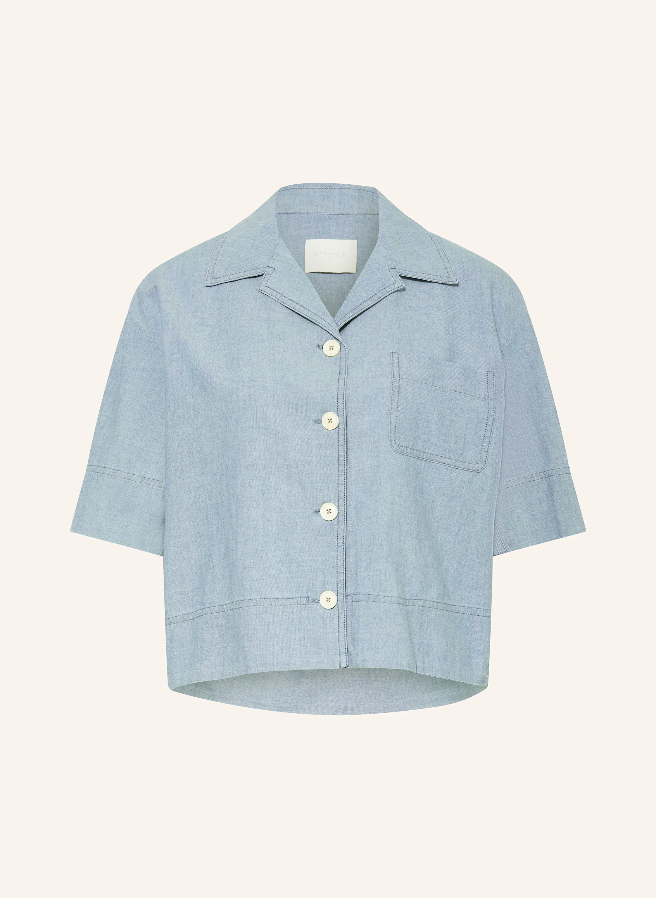 CIRCOLO 1901 Bluse in Jeansoptik