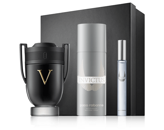 Paco Rabanne Invictus Victory Set mit Deodorant Spray 100ml-150ml-10ml