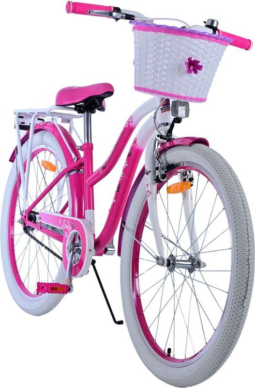 Volare - Lovely - Kinderfiets - Roze - Metaal - Handrem en Terugtraprem