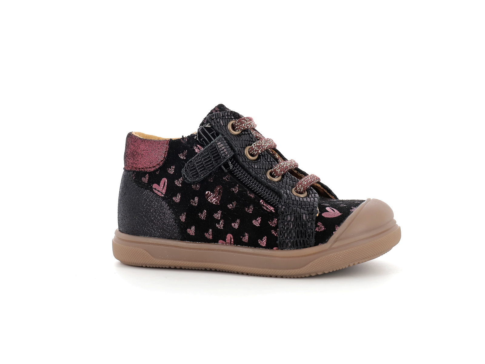 Bopy-ROZITAL Cuir Noir Bordeaux