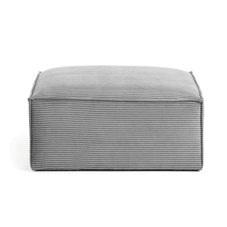 Kave Home Blok poef 90x70 roze corduroy