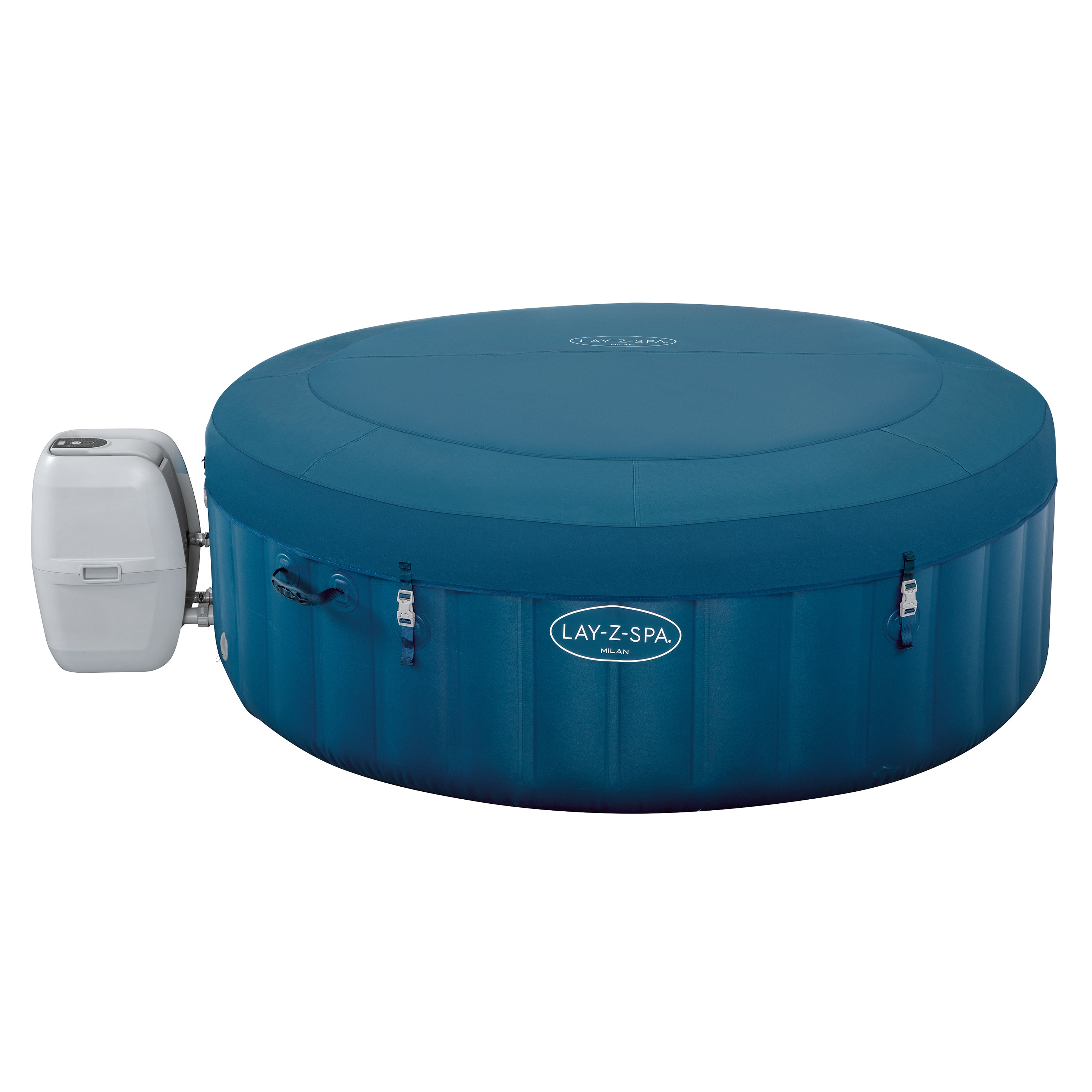 Bestway® LAY-Z-SPA® WLAN-Whirlpool Milan AirJet Plus™ Ø 196 x 71 cm, rund