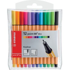 Feutre à pointe fine point 88 mini, étui plastique