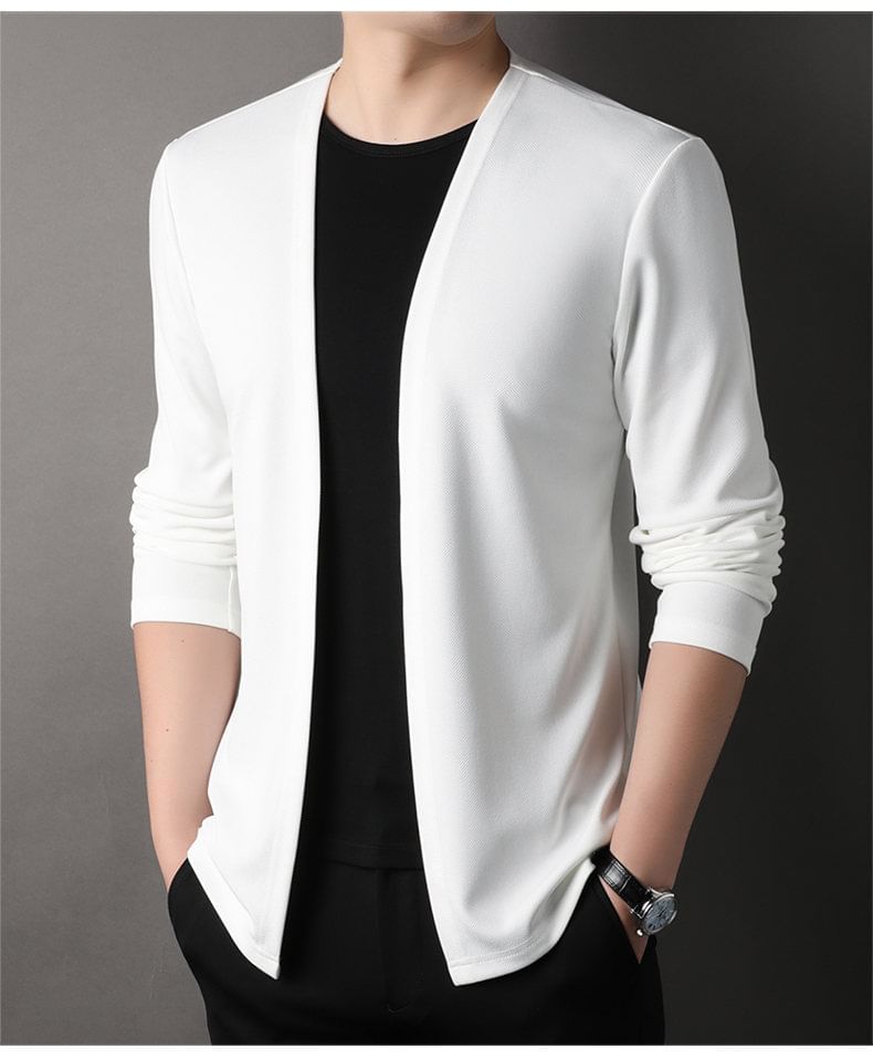 Ninine - Open Voorkant Effen Cardigan