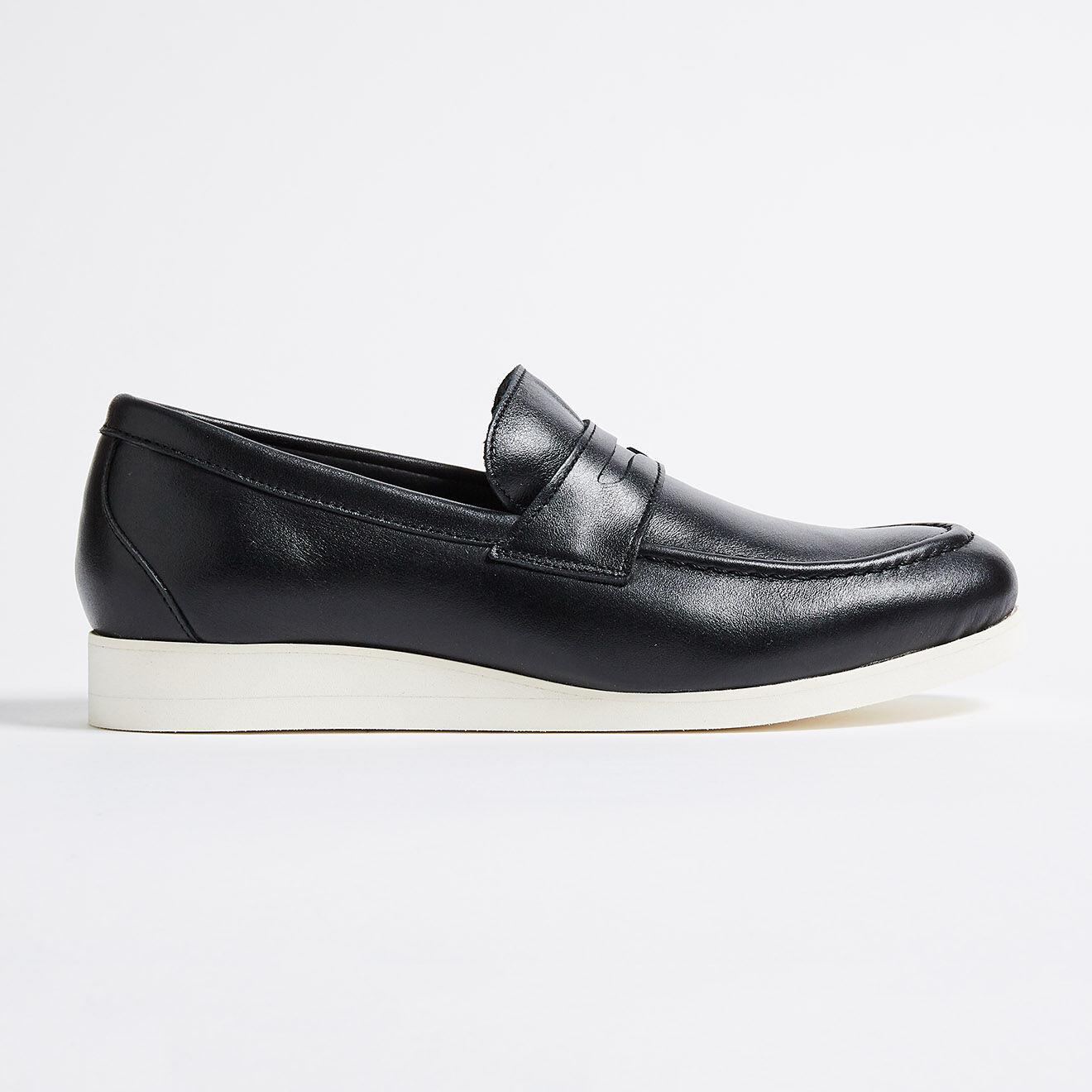 Klom Mocassins en Cuir lisse Thibault noirs